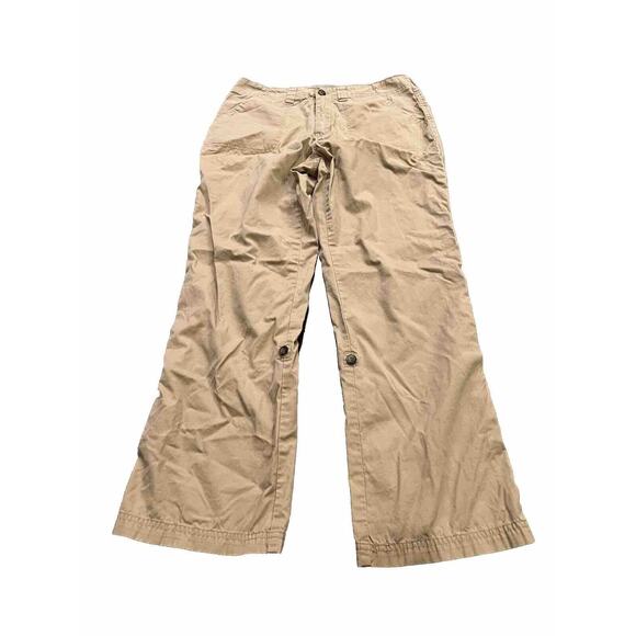Duluth Trading Womens Khaki Tan Hiking Pants Size 10x29 100% Cotton - Picture 1 of 8